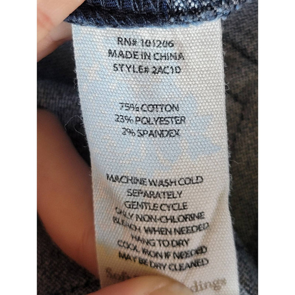 SOFT Surroundings Super Stretch Pull On Ankle‎ Pants Dark Wash Blue 2AC10 Medium - Picture 13 of 13